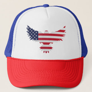 Eagle American Flag Trucker Hat