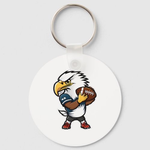 Eagle American Football Keychain