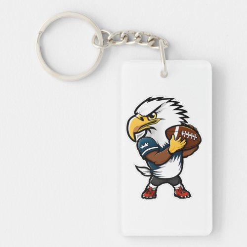 Eagle American Football Keychain