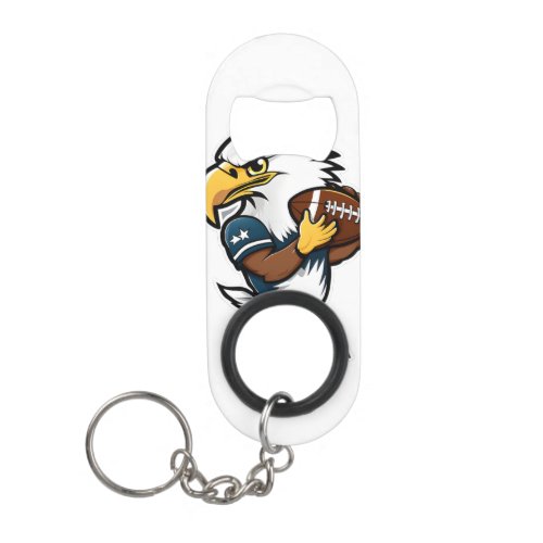 Eagle American Football Keychain Bottle Opener