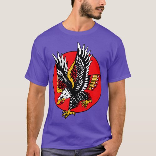 Eagle American Traditional Tattoo Ink Old School F T_Shirt