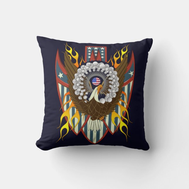 Eagle Americana "Arrowhead" Throw Pillow (Front)