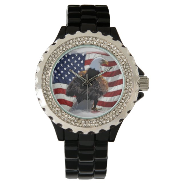 Eagle and American Flag for the Patriot Watch (Front)