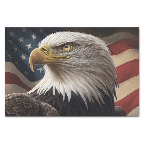 Eagle and American Flag Tissue Paper