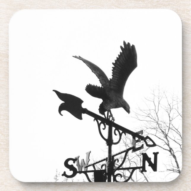 Eagle and Arrow Beverage Coaster (Front)