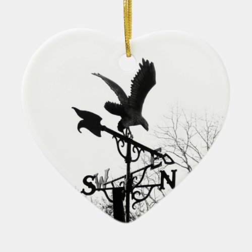 Eagle and Arrow Ceramic Ornament