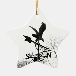 Eagle and Arrow Ceramic Ornament