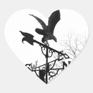 Eagle and Arrow Heart Sticker