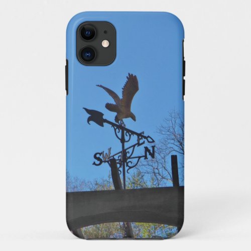 Eagle and Arrow Weather vane blue skys iPhone 11 Case