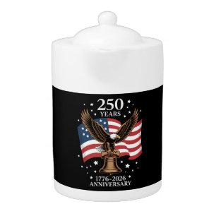 Eagle and Flag 250 Years of America 1776-2026 Teapot