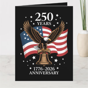 Eagle and Flag 250 Years of America 1776-2026 Thank You Card