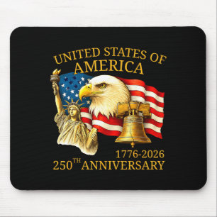 Eagle And Flag 250th Birthday America Since 1776  Mouse Pad