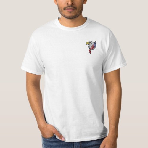 Eagle and Flag Logo with Gadsden Flag T_Shirt