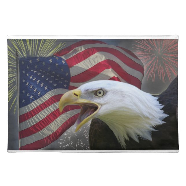 Eagle and flag placemats (Front)