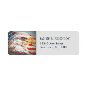 American Eagle Return Address Labels | Zazzle
