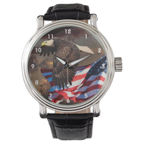 EAGLE AND FLAG WATCH