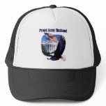 Eagle and Flags Proud Army Husband Trucker Hat