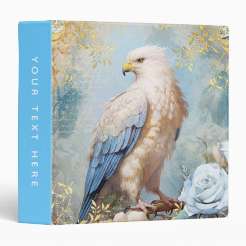 Eagle and Floral Damask 3 Ring Binder