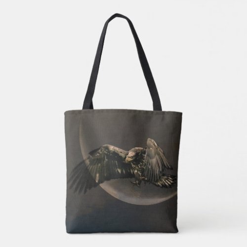 Eagle and Moon Tote Bag