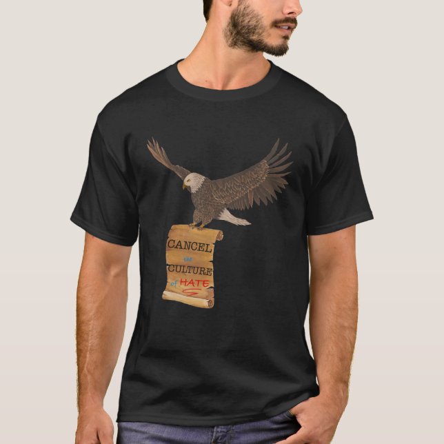 Eagle and Scroll Cancel Culture T-Shirt (Front)