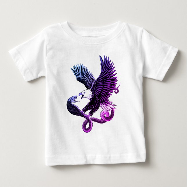 Eagle and Snake Baby T-Shirt (Front)