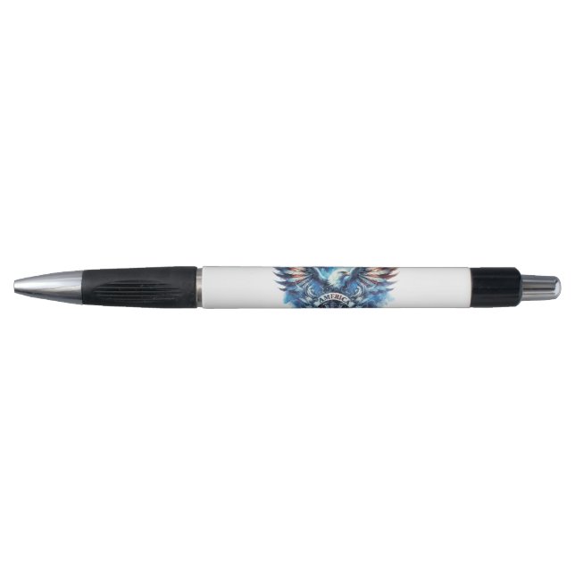 Eagle and USA flag.Patriotic. Pen (Front)