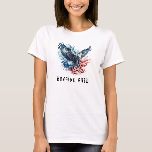  EAGLE AP16 American Flag Bald Detail T_Shirt