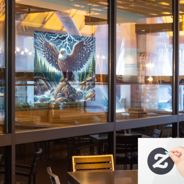 Eagle Art Window Cling (Restaurant Window)