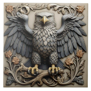 Eagle - Arts And Crafts Ceramic Tile