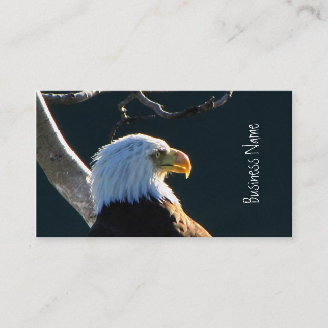 Eagle at Attention Business Card (Front)