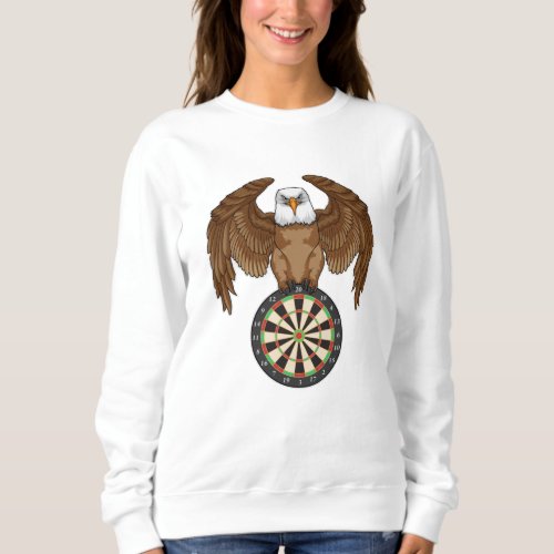 Eagle at Darts with Dartboard Sweatshirt