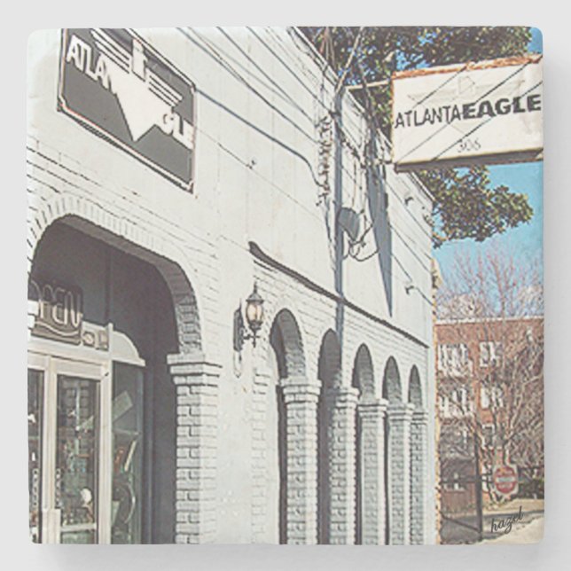 Eagle, Atlanta Eagle, Eagle Stone Coaster (Front)