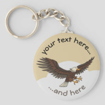 Eagle Attacking Keychain