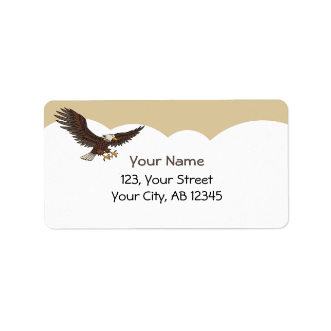 Eagle Attacking Label (Front)