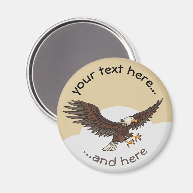 Eagle Attacking Magnet (Front/Back)