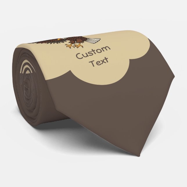 Eagle Attacking Neck Tie (Rolled)