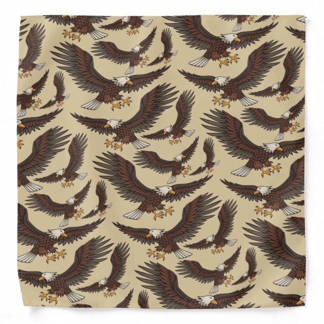 Eagle Attacking Pattern Bandana (Front)