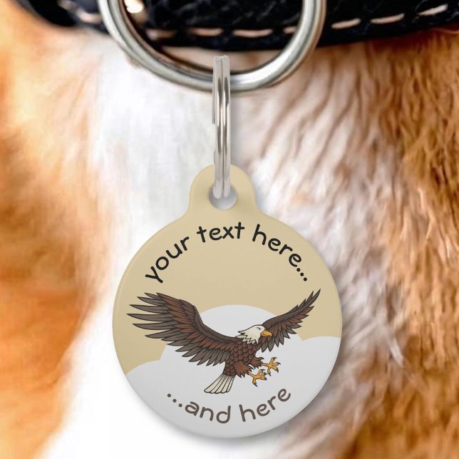 Eagle Attacking Pet ID Tag (Creator Uploaded)