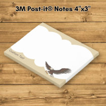 Eagle Attacking Post-it Notes