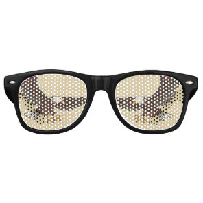 Eagle Attacking Retro Sunglasses