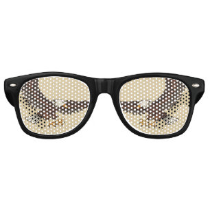 Eagle Attacking Retro Sunglasses