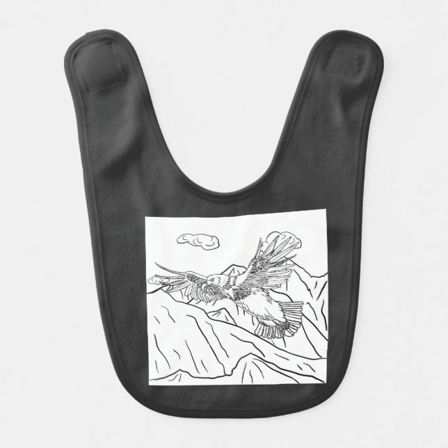 Eagle 🦅  baby bib (Front)