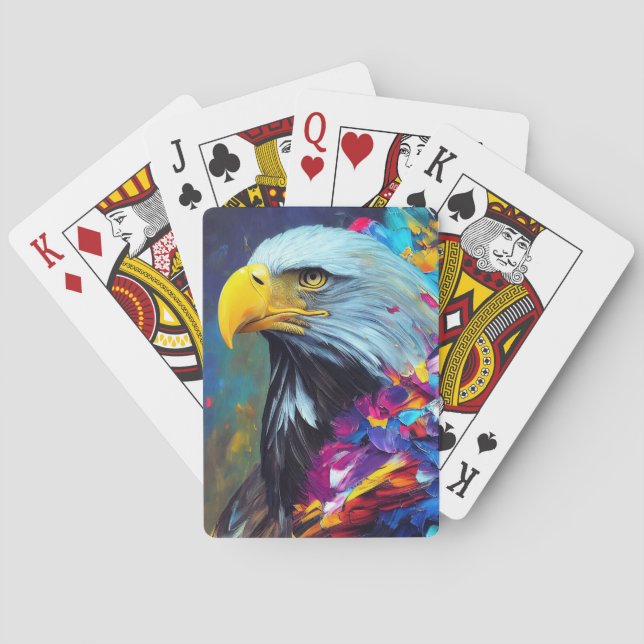 Eagle Bald eagle Animal Discovery Adventure Nature Poker Cards (Back)