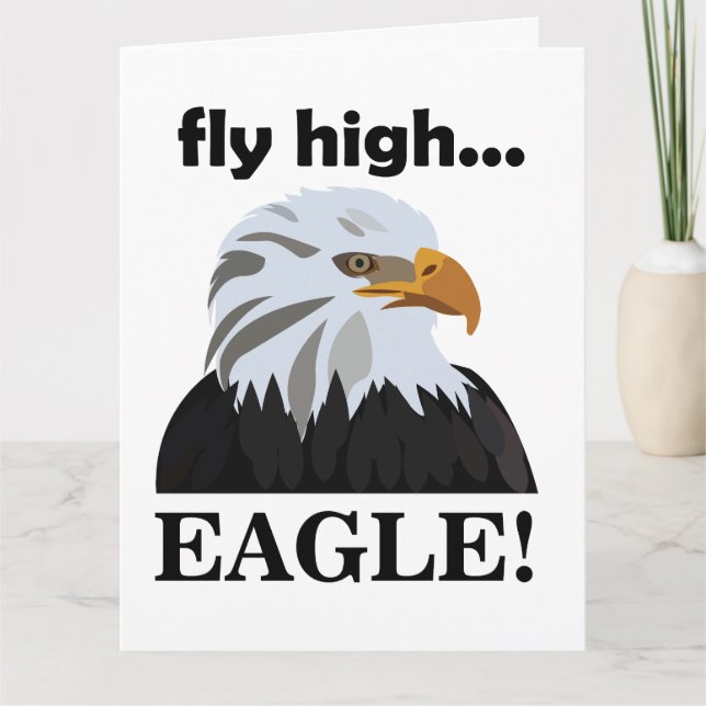 Eagle Bald Eagle Fly High Eagle Card (Front)