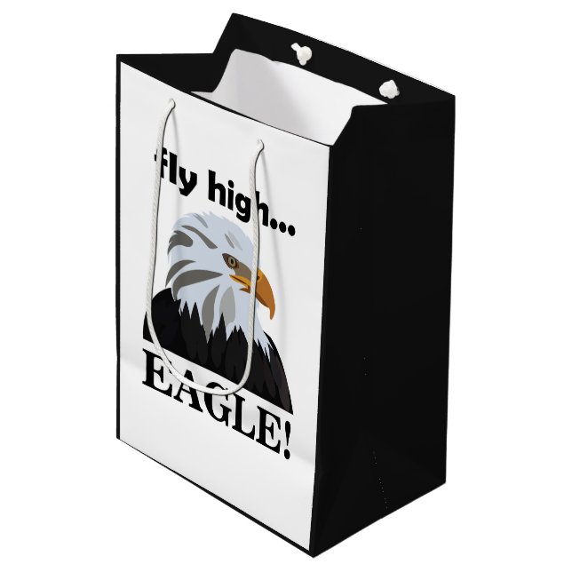 Eagle Bald Eagle Fly High Eagle Medium Gift Bag (Front Angled)