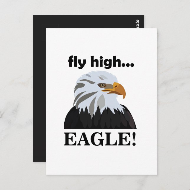 Eagle Bald Eagle Fly High  Postcard (Front/Back)