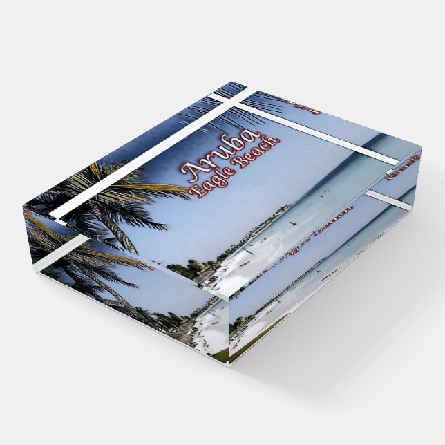 Eagle Beach - Aruba - Paperweight (Angled)