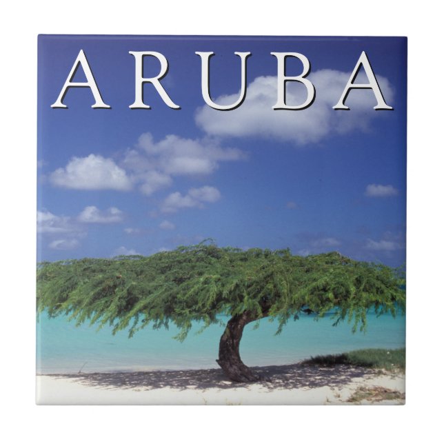 Eagle Beach | Caribbean, Aruba Ceramic Tile (Front)