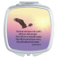 Eagle Bible Verse Compact Mirror