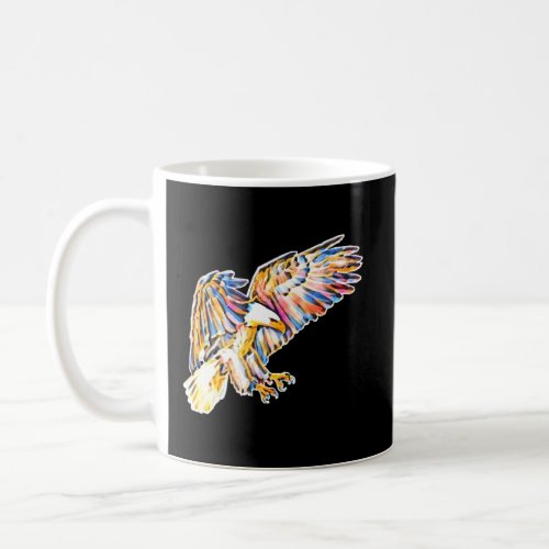 Eagle Bird Of Prey Beak Claws Animal Colorful Bird Coffee Mug